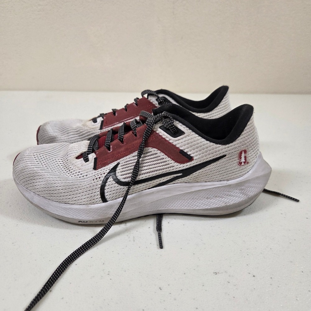 Nike Air Zoom Pegasus 40 Stanford Cardinal Womens 6.5‎ White Red FQ2745-100